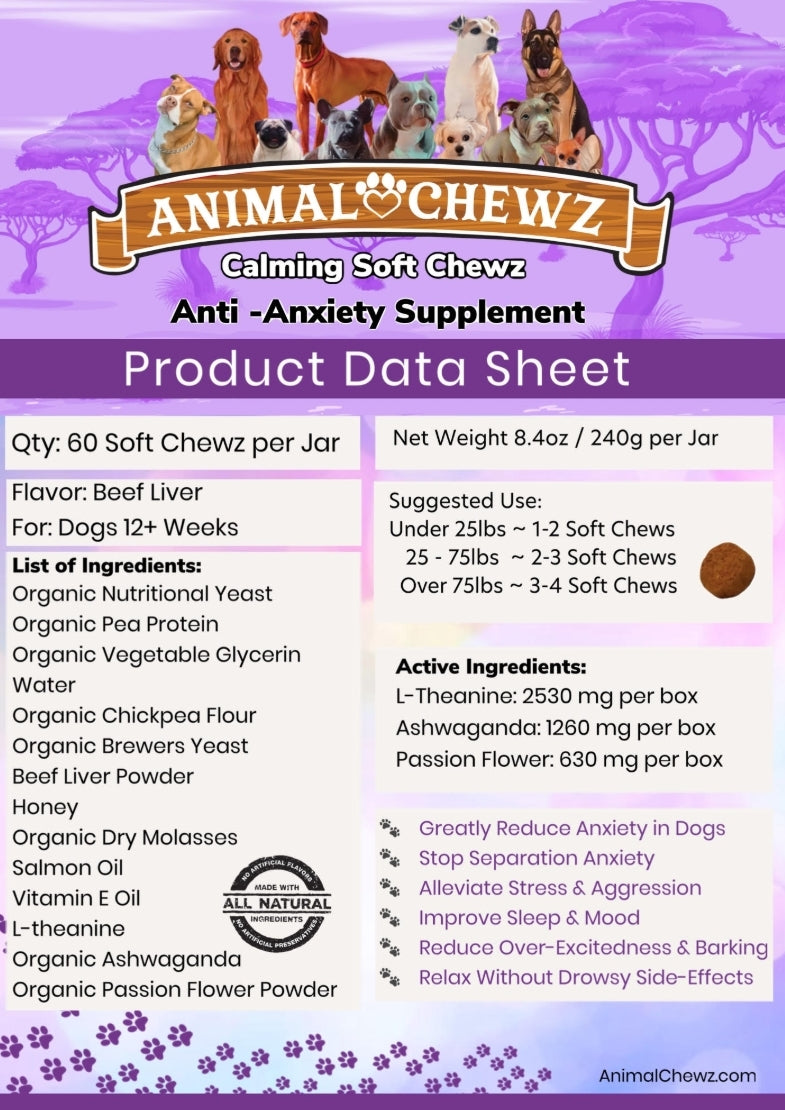 Animal Chewz Calming Soft Chewz