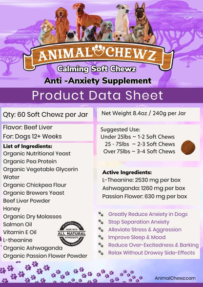 Animal Chewz Calming Soft Chewz